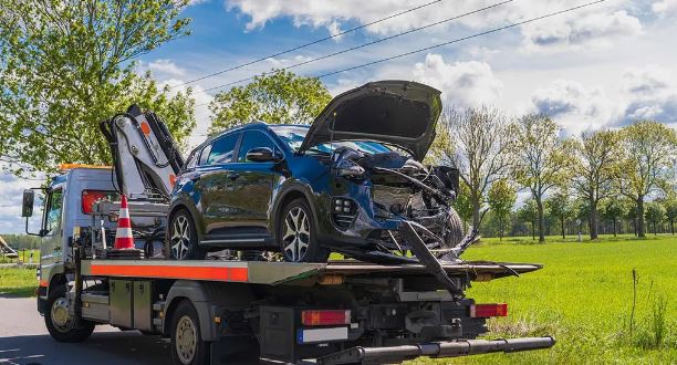 damaged car