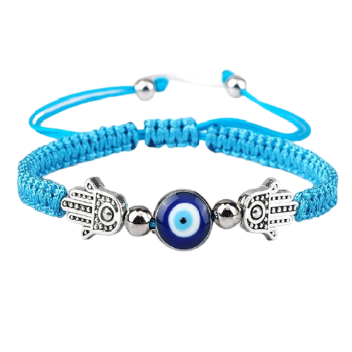 Luxury-Set-Handmade-Adjustable-Braided-String-Elephant-Evil-Eyes-Beads-Bracelets