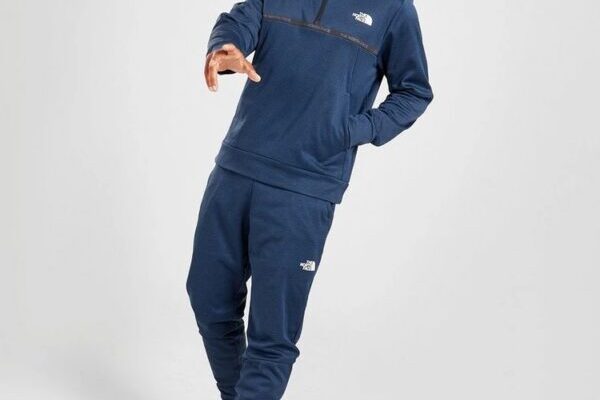 Blue North Face tracksuit Elevate Your Athleisure Game