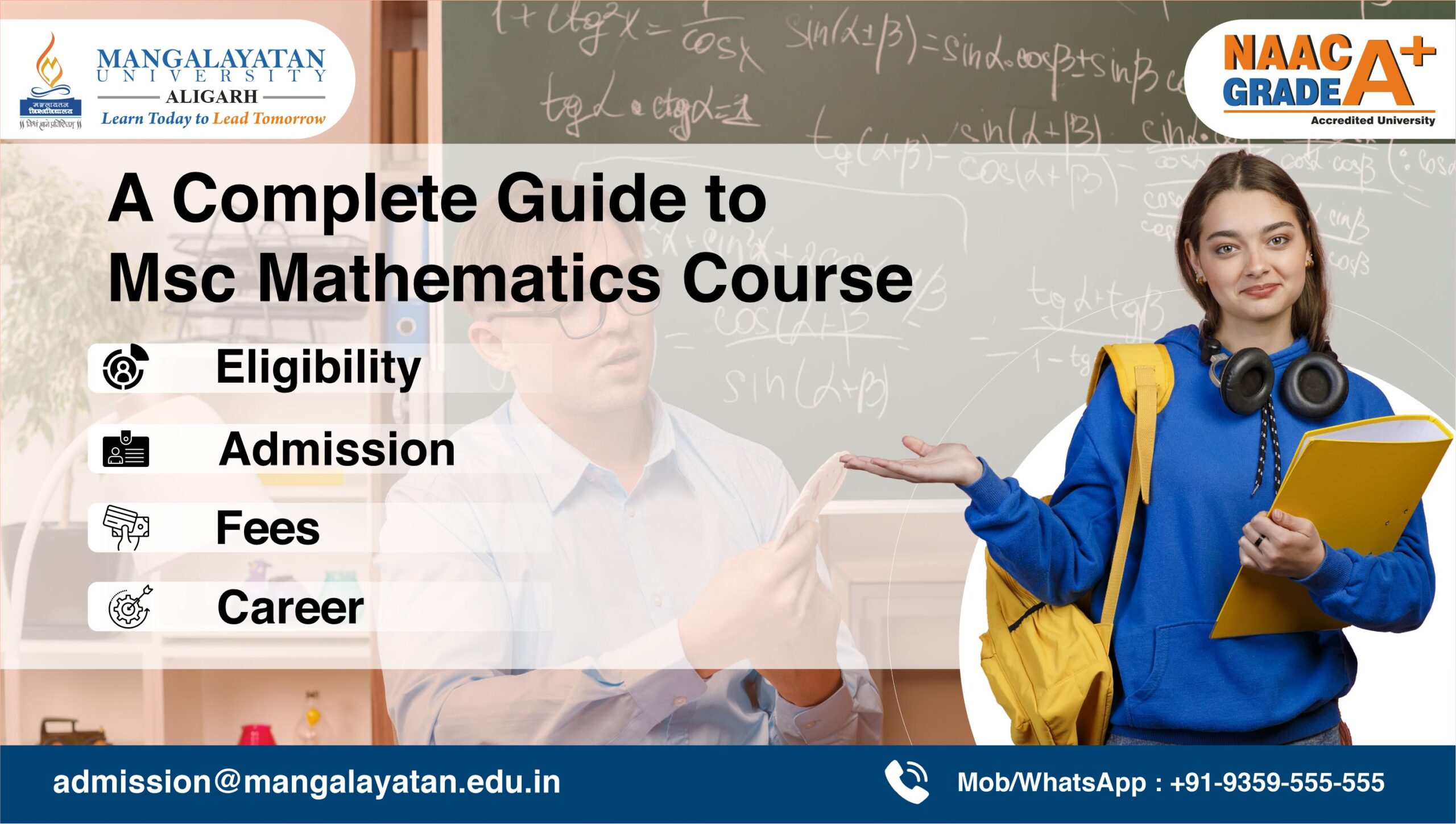 M.Sc. Mathematics admission